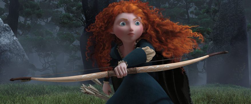 Merida, heroine of Disney-Pixar's "Brave," is voiced by Kelly Macdonald. She bucks her mother, the queen, preferring horseback riding and archery to her role as princess. (Associated Press)