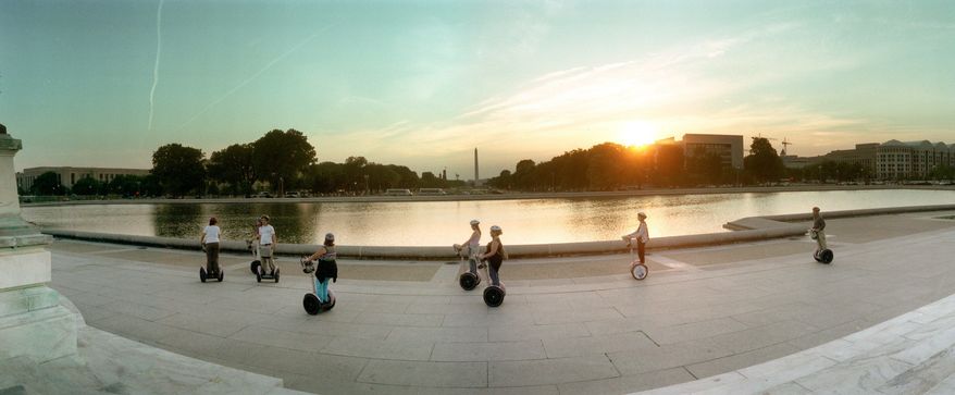 Tourists as well as police on patrol in cities have turned to the Segway as a means to get around. The Smithsonian Institution is offering Segway tours on the Mall. (The Washington Times)