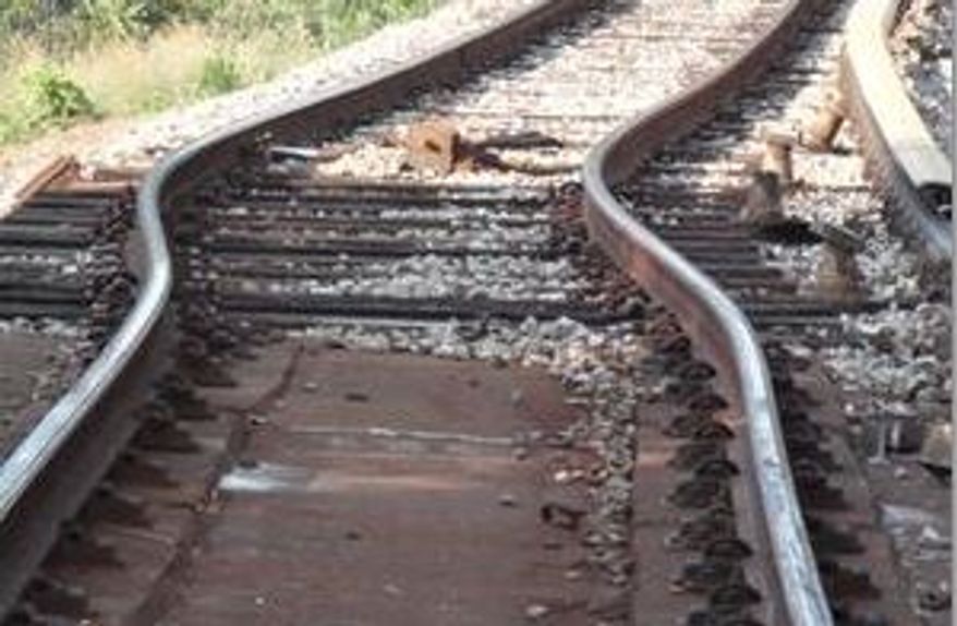** FILE ** Metro officials say a "heat kink" in the track near the West Hyattsville Station was the likely cause of Friday's train derailment (Photo provided by Metro)