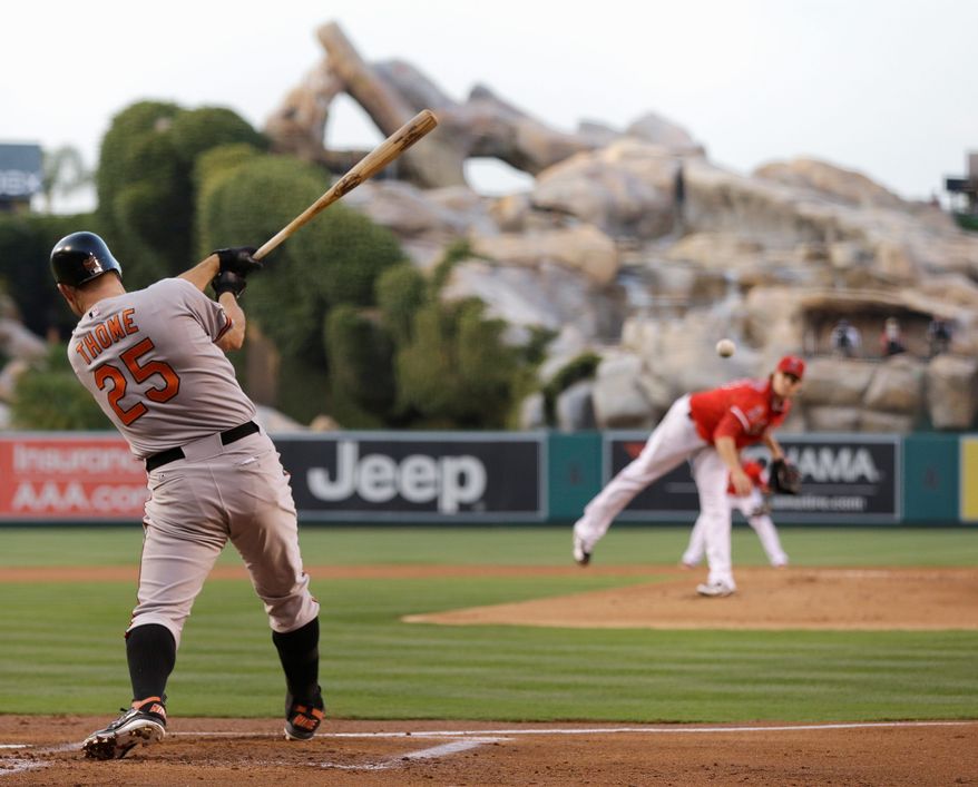 associated press
Jim Thome is taking his cuts for Baltimore after being acquired from Philadelphia for two prospects. The Orioles' are one of baseball's first-half surprises, while the Phillies were underachievers.