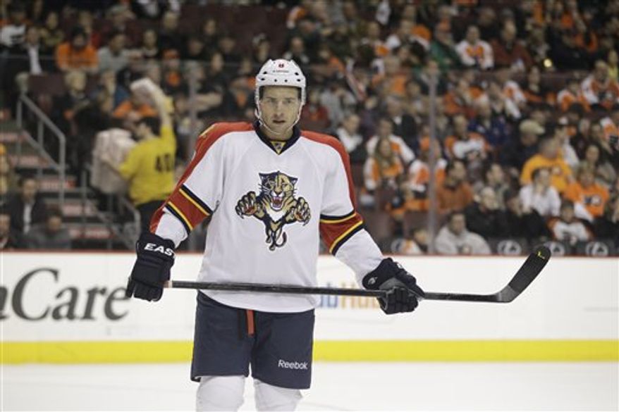 New Capitals forward Wojtek Wolski had four goals and eight assists last season with the Rangers and Panthers. (Associated Press)