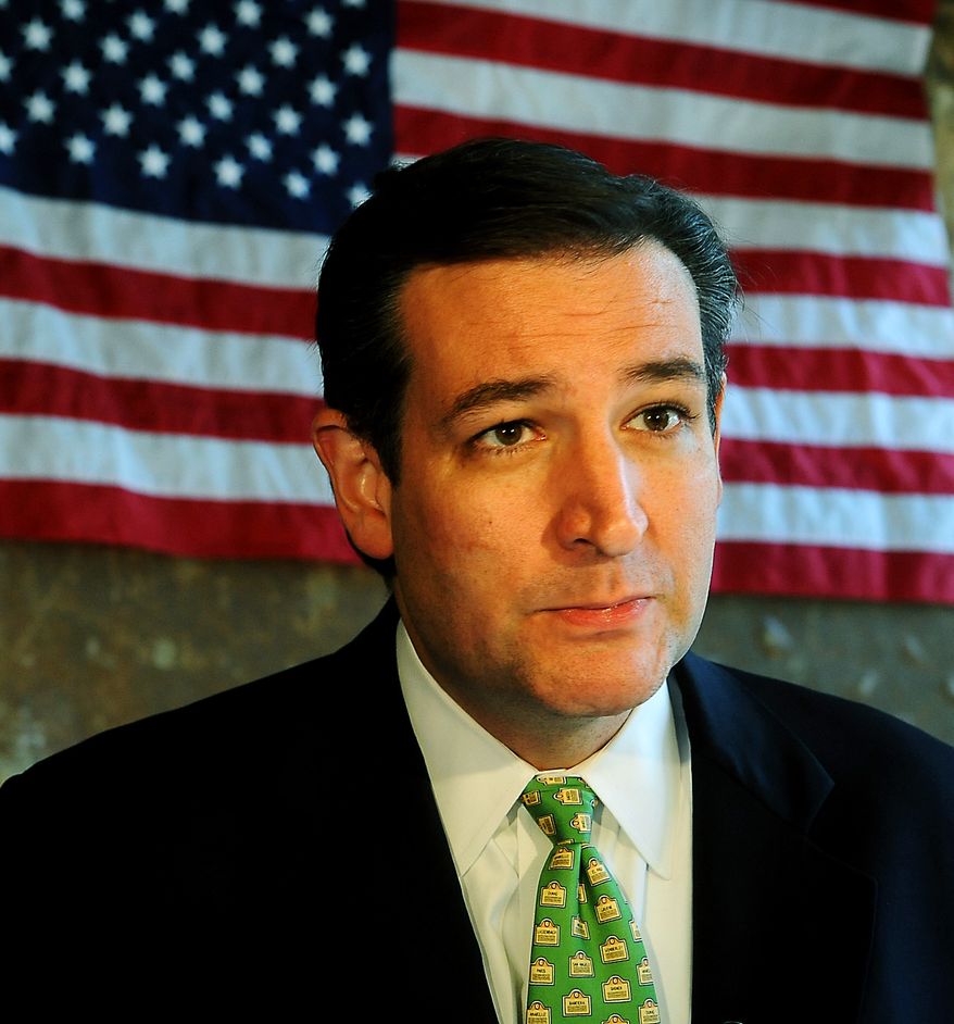 **FILE** Sen. Ted Cruz, Texas Republican (Associated Press/The Amarillo Globe News)