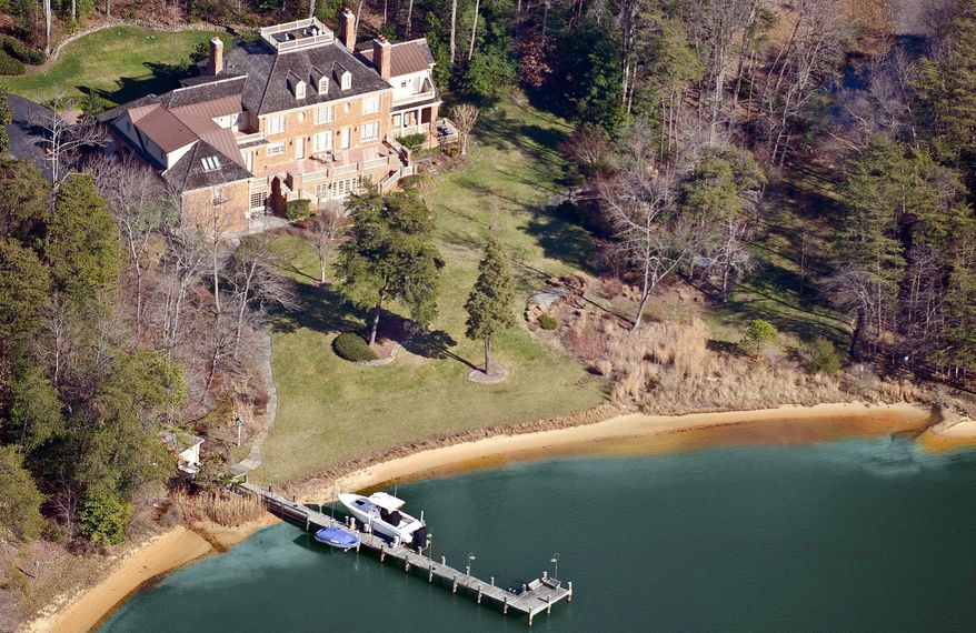 The estate at 659 Rock Cove Lane in Severna Park, Md. is on the market for $6,500,000. The five-bedroom home, built in 1996, offers 10,290 square feet of living space.