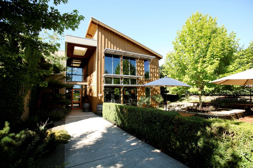 The exterior of Carlton Winemakers Studio in Carlton, Ore., where small winemakers can start out, using communal equipment and pooling expertise until they can establish their own facilities. (Carlton Winemakers Studio via Associated Press)