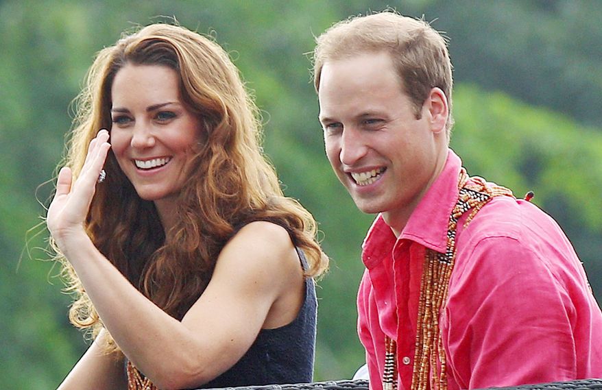 Prince William and his wife, Kate, have continued their tour as the controversy over revealing photographs continues. They were in the Solomon Islands on Monday. (Associated Press)