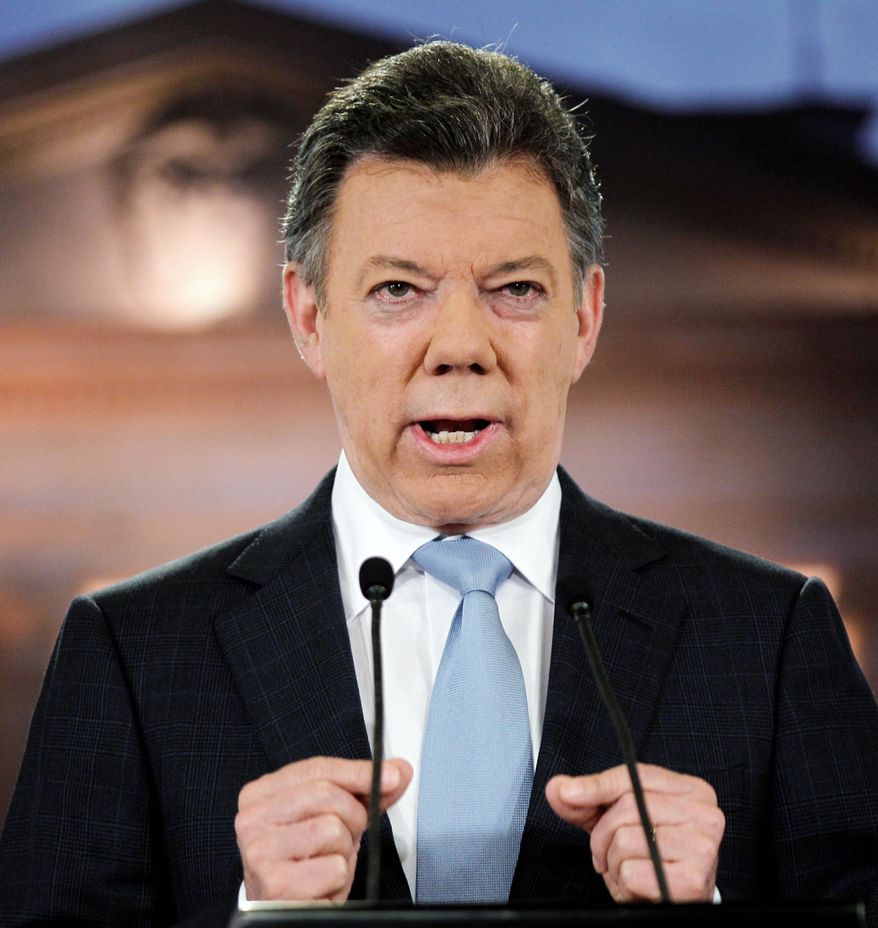 Colombian President Juan Manuel Santos (Associated Press)