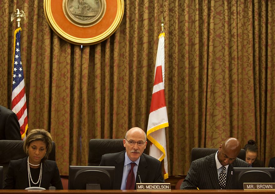 D.C. City Council Chairman, Phil Mendelson, calls to order the 42nd legislative meeting of City Council period 19 after summer recess. Wednesday, Sept. 19, 2012, in Washington, DC. (Craig Bisacre/The Washington Times)