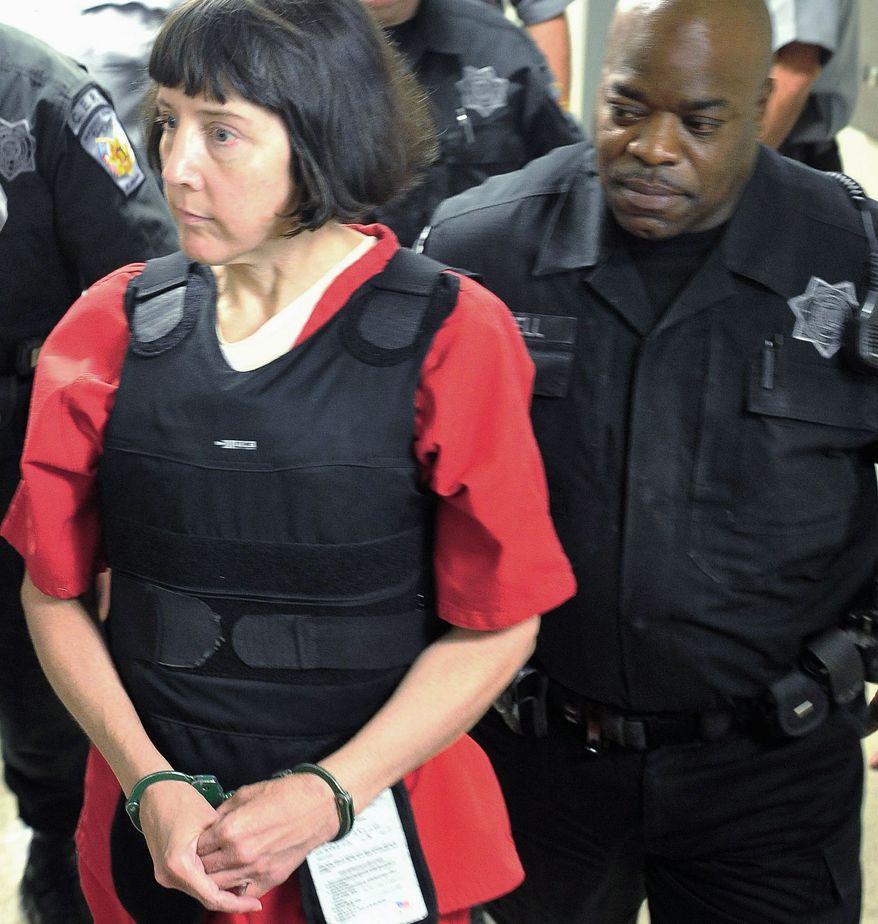 Associated Press
Amy Bishop, seen here Sept. 11 in Huntsville, Ala., will spend the rest of her life in an Alabama prison for killing three. She avoided a death penalty with a guilty plea.