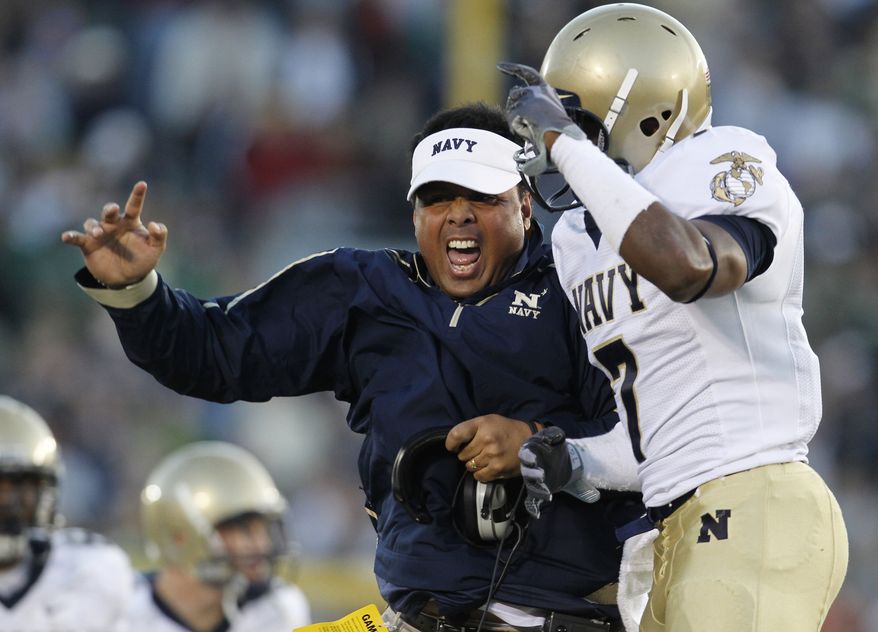 ** FILE ** Navy head coach Ken Niumatalolo. (AP Photo/Darron Cummings)