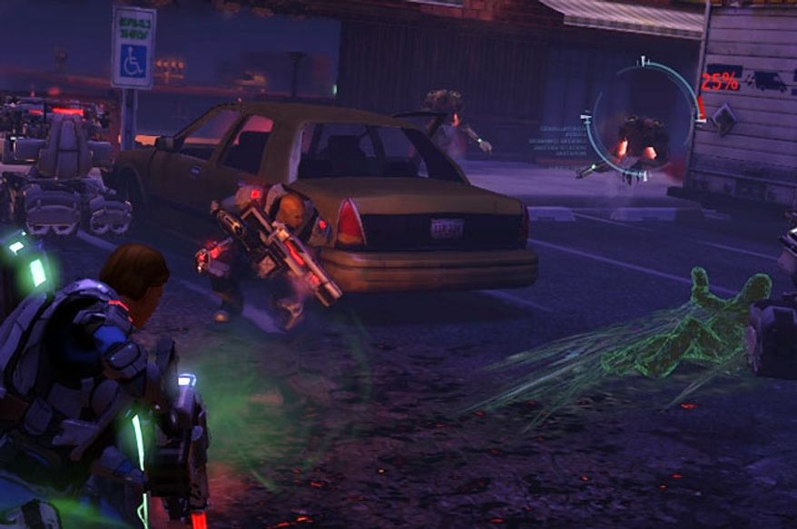It's humans versus aliens in the video game XCOM: Enemy Unknown.