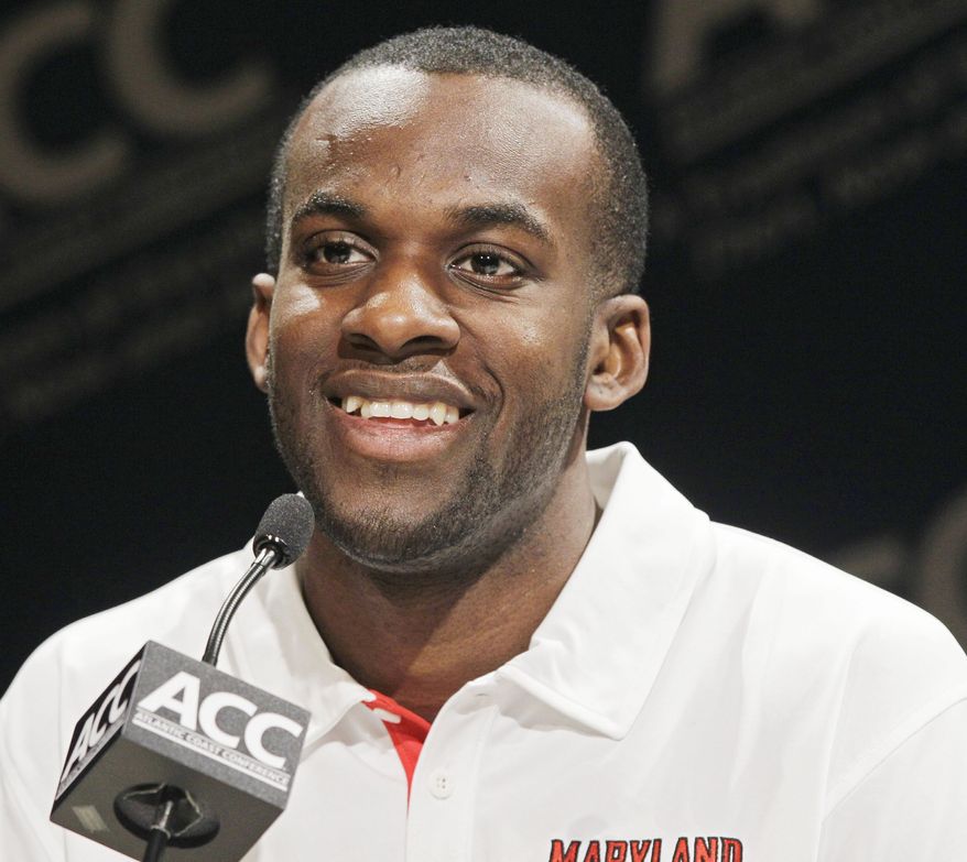 James Padgett averaged 8.8 points and 5.8 rebounds for Maryland as a junior last season. He will stand trial Friday on a charge of impaired driving. (Associated Press)