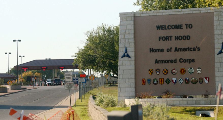 ** FILE ** Fort Hood, near Killeen, Texas. (AP Photo/Jack Plunkett)