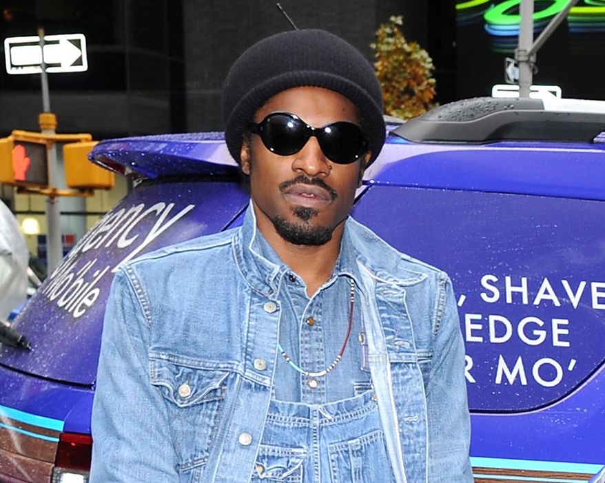 **FILE** Musician and actor Andre Benjamin, better known as Andre 3000, attends a promotional event for Gillette in New York on Nov. 13, 2012. (Evan Agostini/Invision/Associated Press)