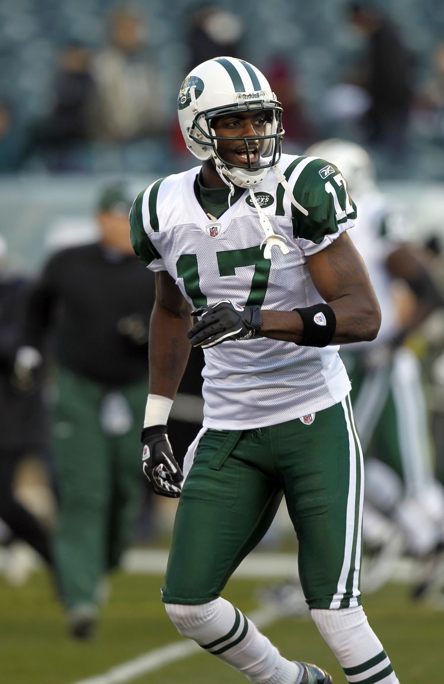 Former Jets wide receiver Plaxico Burress signed with the Steelers on Tuesday, the team he spent five years with to begin his career. (AP Photo/Alex Brandon)