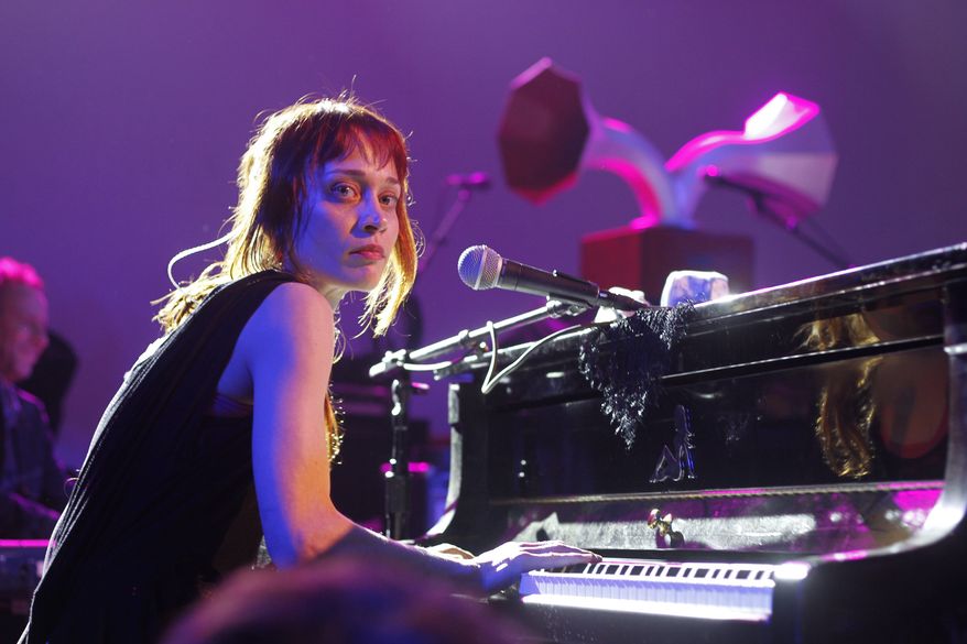**FILE** Fiona Apple performs March 14, 2012, at the NPR showcase during the SXSW Music Festival in Austin, Texas. (Associated Press)