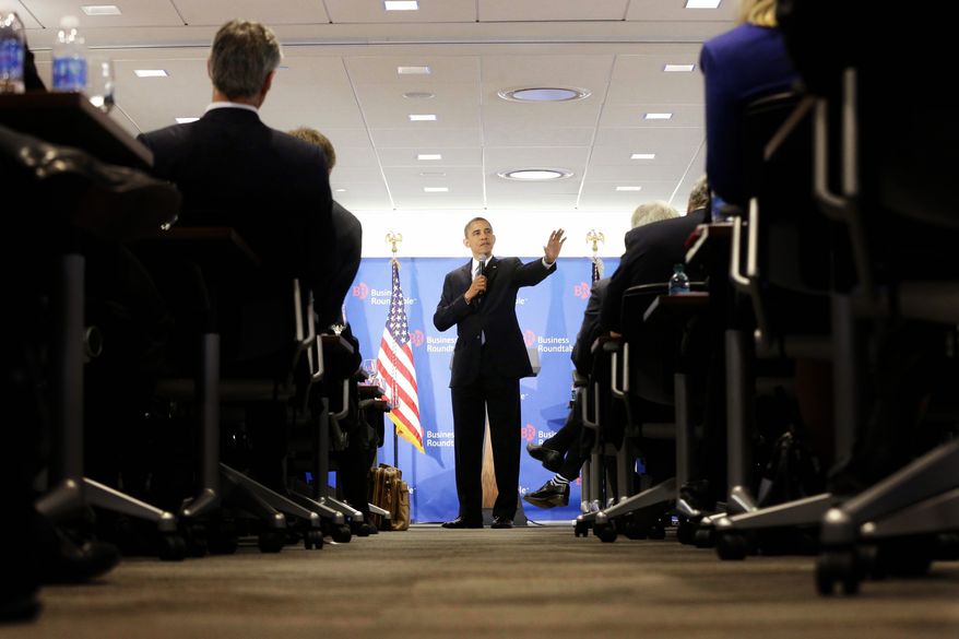 President Obama, speaking at the Business Roundtable in Washington on Wednesday, said congressional Republicans should not create another fight over the nation's debt ceiling. It's "not a game that I will play," he warned. (Associated Press)