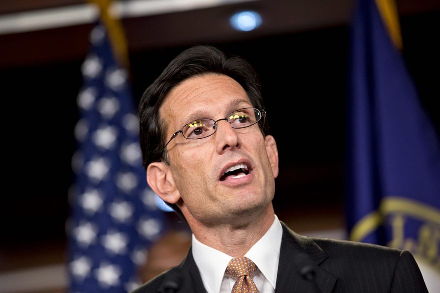 House Majority Eric Cantor, Virginia Republican (Associated Press)