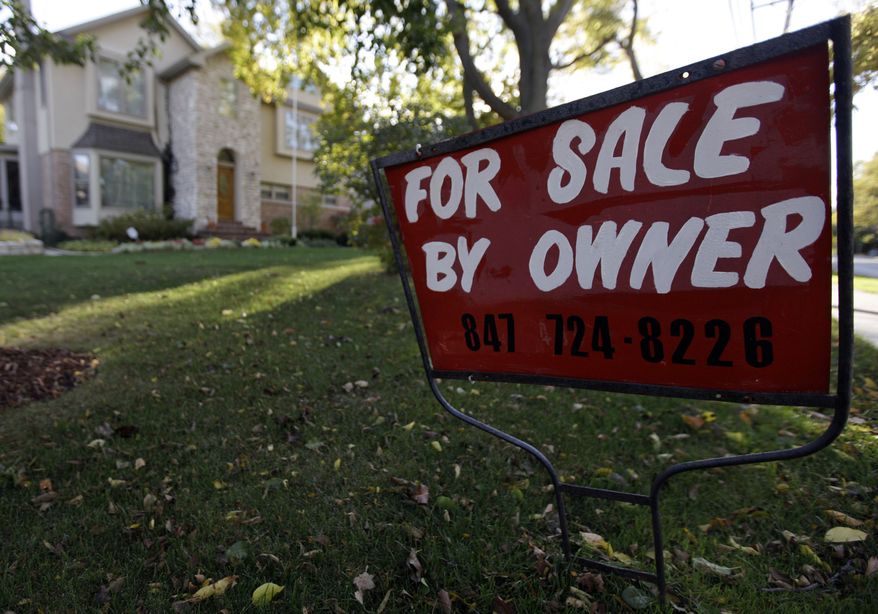 A house in Glenview, Ill., is for sale by the owner on Wednesday, Oct. 10, 2012. (AP Photo/Nam Y. Huh)