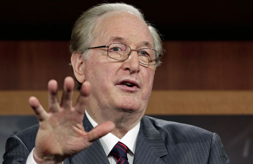 **FILE** Sen. Jay Rockefeller, West Virginia Democrat, speaks Aug. 3, 2011, on Capitol Hill in Washington. (Associated Press)