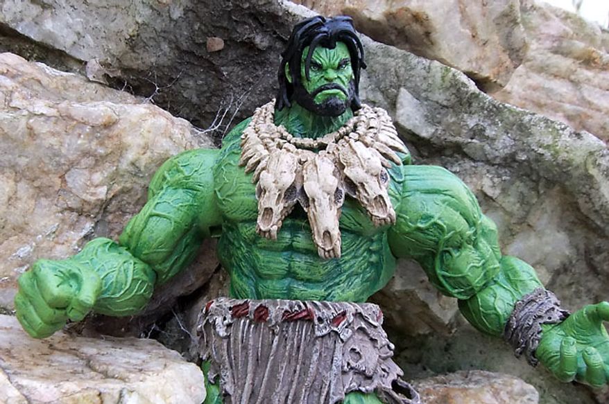 Diamond Select Toys' Marvel Select: Barbarian Hulk in the wild (Photograph by Joseph Szadkowski / The Washington Times)