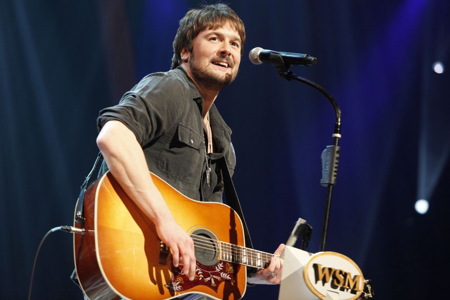 Country singer Eric Church performs at the Grand Ole Opry in Nashville, Tenn., on March 18, 2011. Mr. Church is the top nominee, with seven nominations, for the Academy of Country Music Awards in 2013. (AP Photo/Ed Rode)