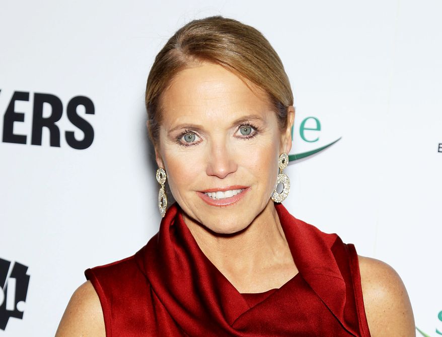 TV personality Katie Couric attends the premiere of "Makers: Women Who Make America" at Alice Tully Hall at Lincoln Center in New York on Wednesday, Feb. 6, 2013. (AP Photo/Starpix, Marion Curtis)