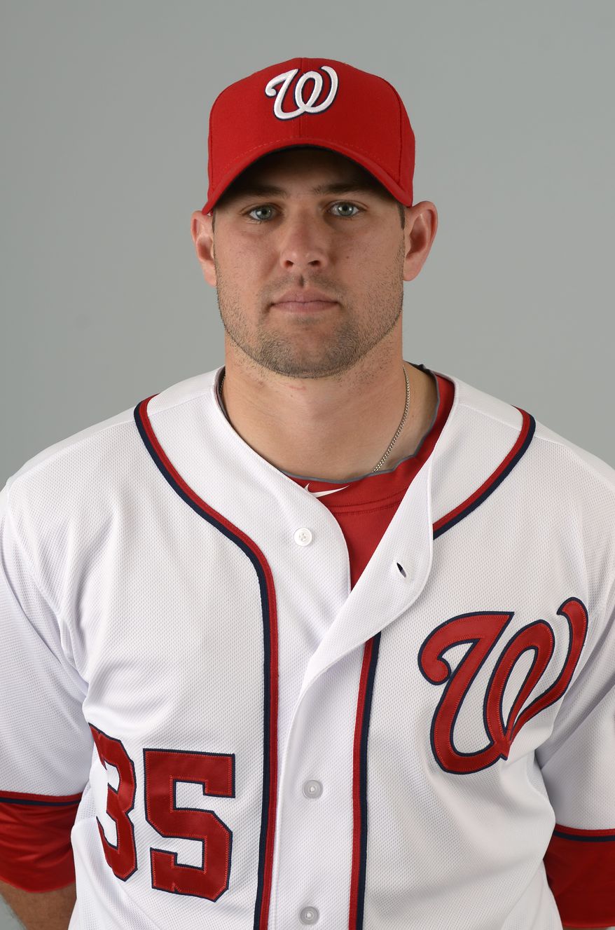 This is a 2013 photo of Craig Stammen of the Washington Nationals baseball team. This image reflects the Nationals active roster as of Feb. 20, 2013 when this image was taken.(AP Photo/Phelan M. Ebenhack)