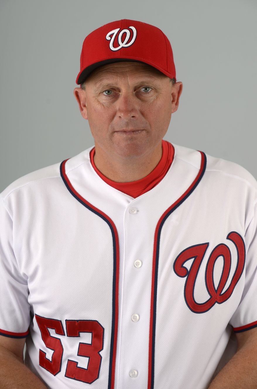 This is a 2013 photo of Randy Knorr of the Washington Nationals baseball team. This image reflects the Nationals active roster as of Feb. 20, 2013 when this image was taken.(AP Photo/Phelan M. Ebenhack)