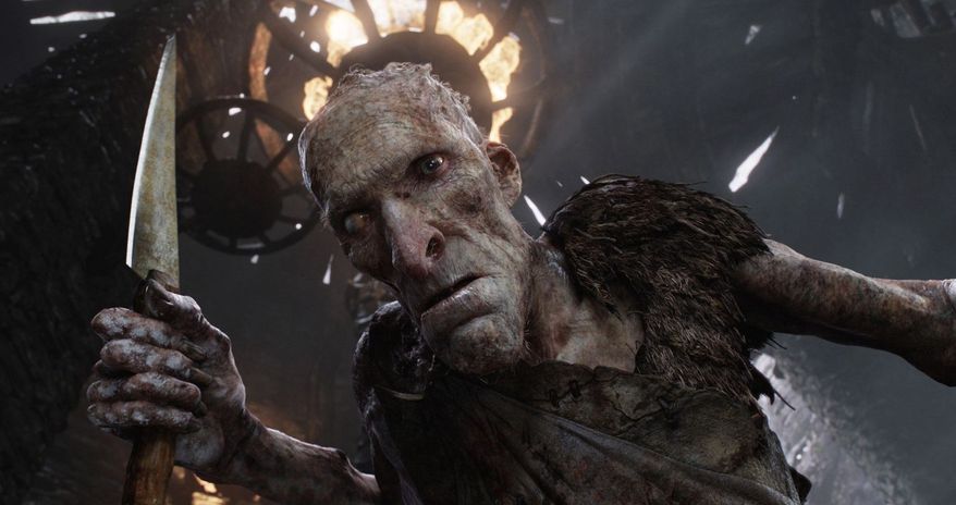 Cook, voiced by Philip Philmar, is among the legion of angry giants unleashed on Earth by the arrival of Jack to reignite an ancient war for a kingdom. (Warner Bros. via Associated Press)