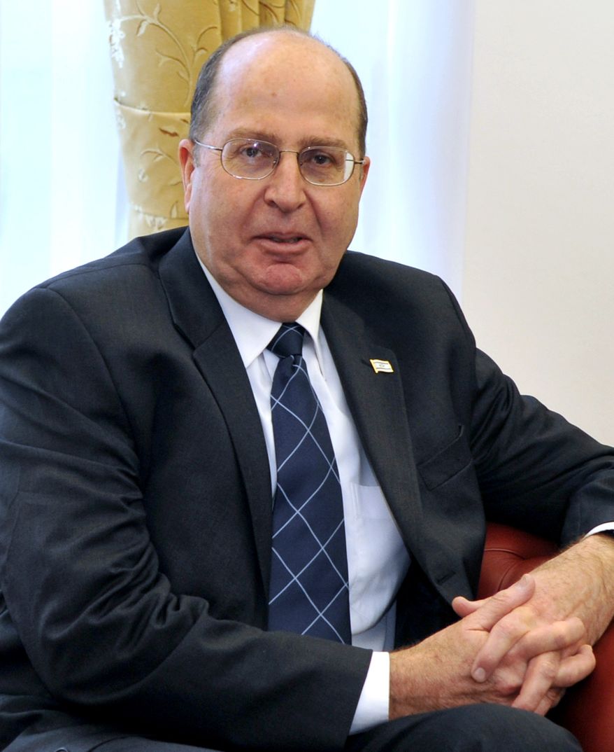 ** FILE ** Moshe Yaalon (AP Photo/Boris Grdanoski)