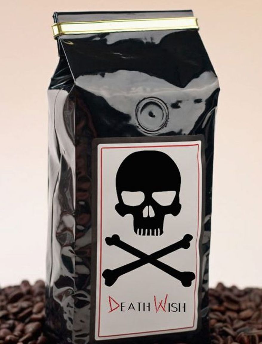 Ideal for weary political operatives, perhaps, Death Wish Coffee has three times the caffeine as the typical brew. (Courtesy of Death Wish Coffee)