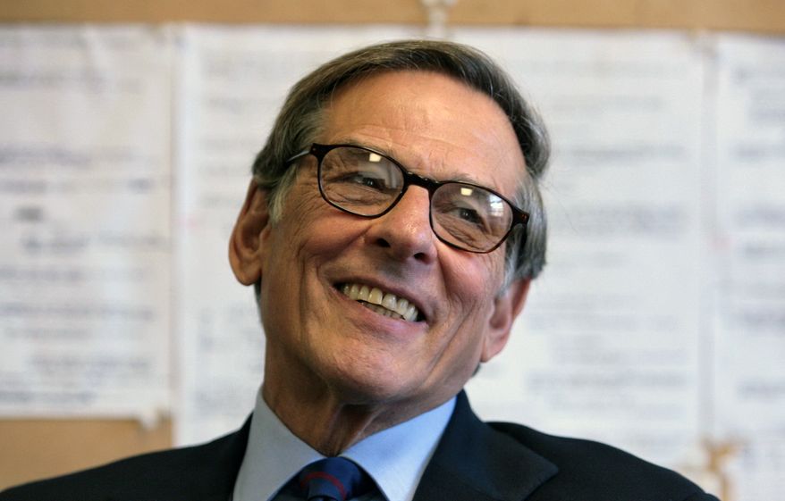 Pulitzer Prize-winning author and biographer Robert Caro is shown during an interview in New York in 2008. (AP Photo/Bebeto Matthews)