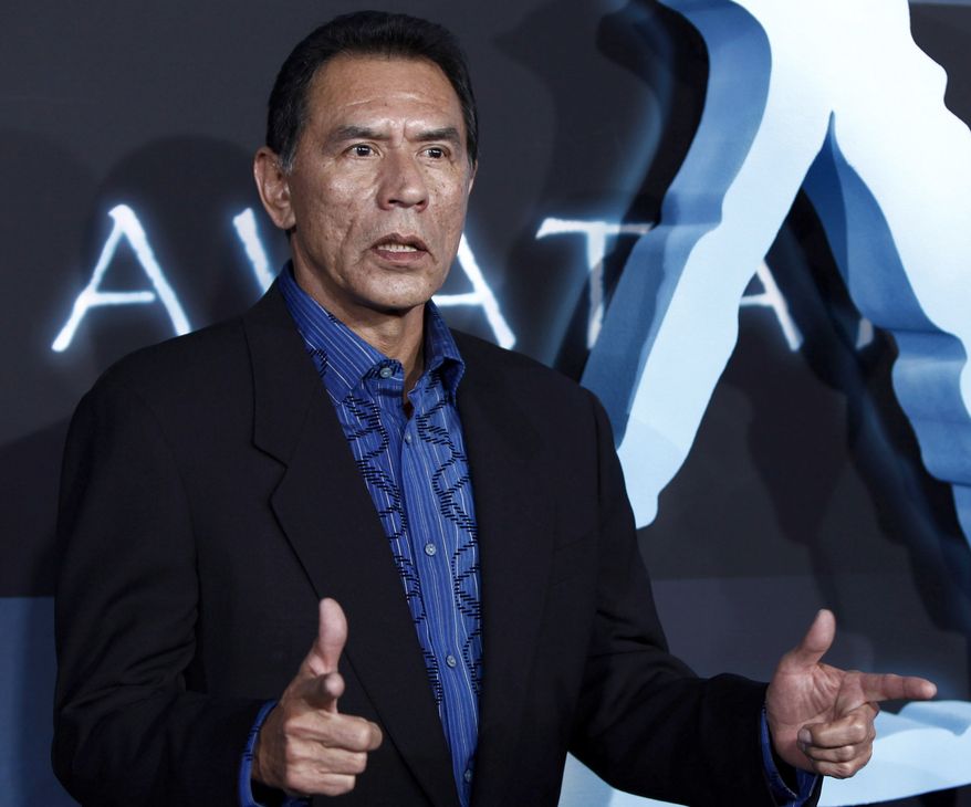 ** FILE ** Actor Wes Studi arrives at the premiere of "Avatar" in Los Angeles on Dec. 16, 2009. (AP Photo/Matt Sayles)
