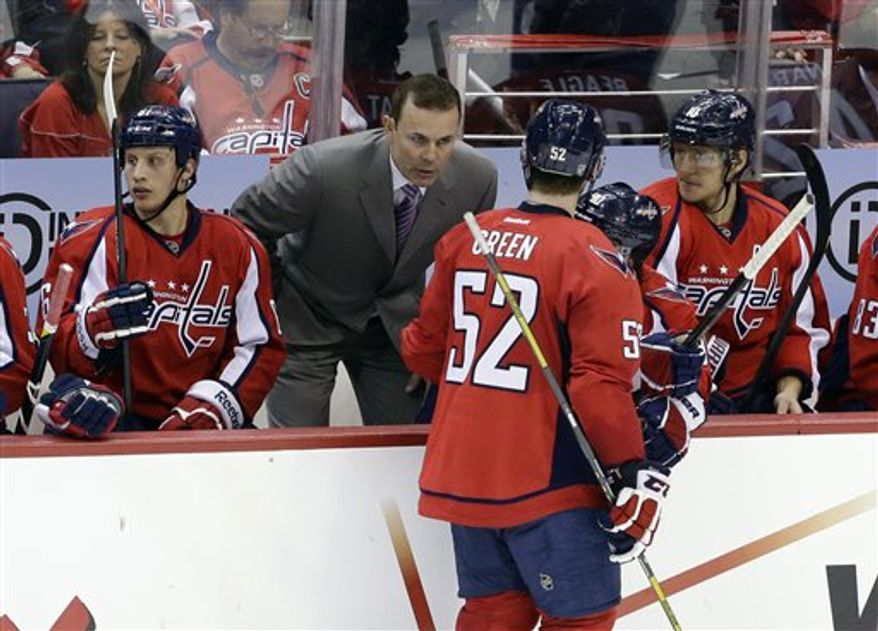 Adam Oates gave his Capitals players the day off Tuesday in New York City. (Associated Press)