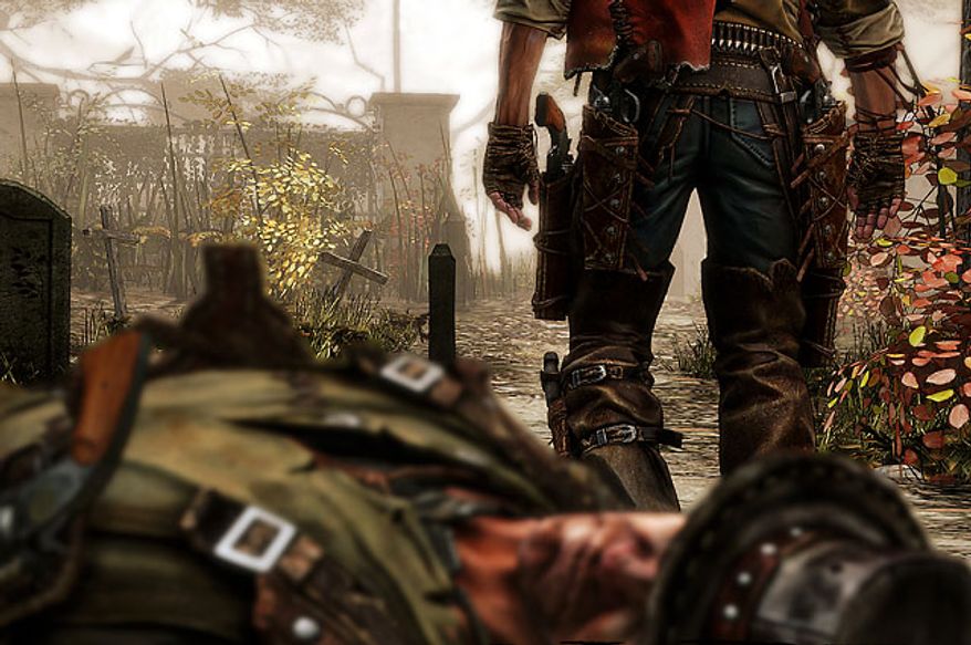 Shoot to survive in the first person shooter Call of Juarez: Gunslinger.