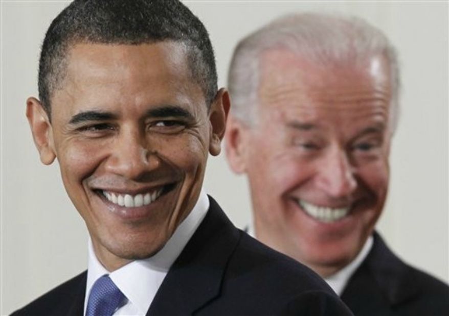 ** FILE ** President Obama and Vice President Joseph R. Biden. (Associated Press)