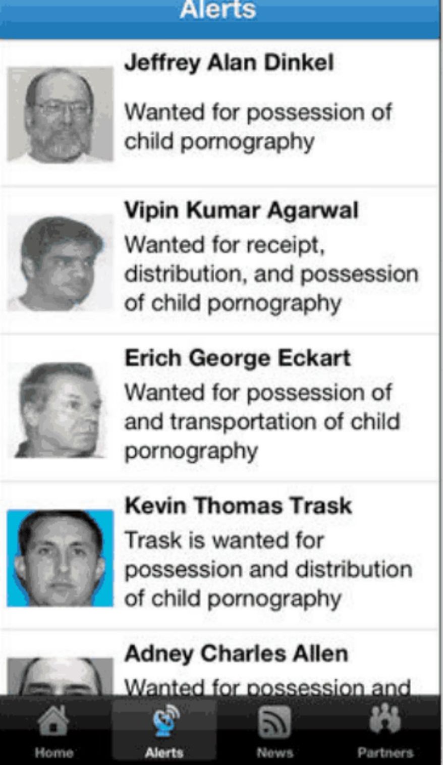Homeland Security's new app to help catch sex predators.