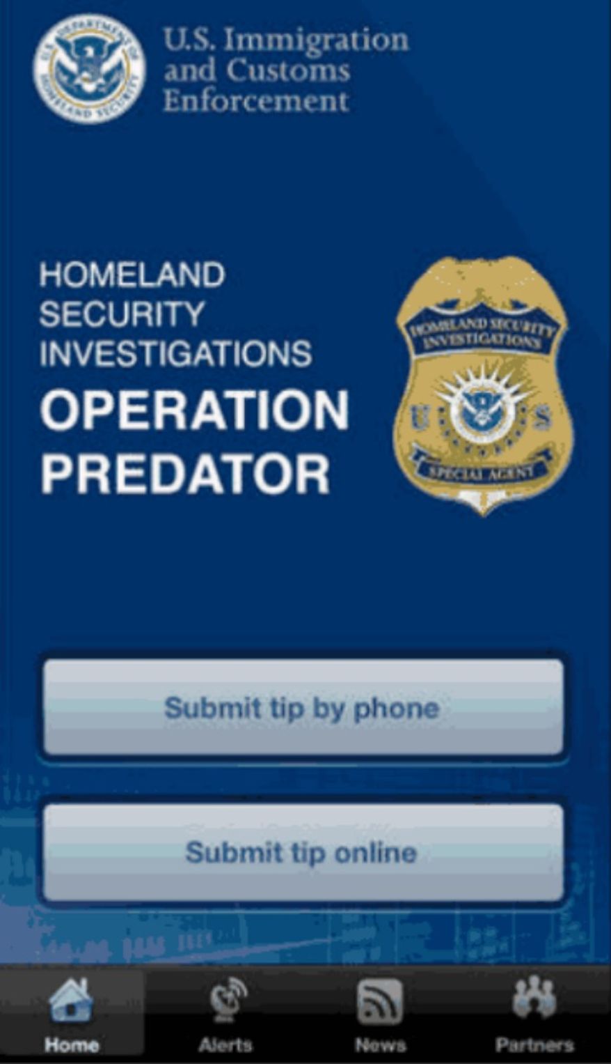 Homeland Security's new app to help catch sex predators.
