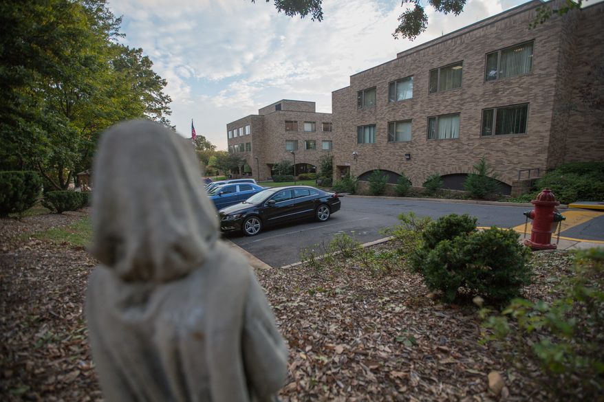 The Little Sisters of the Poor is where Sosefina Amoa was about to undergo religious training when she gave birth. She is accused of suffocating the boy minutes later. (andrew s. geraci/the Washington Times)
