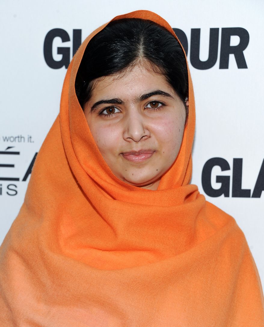Honoree Malala Yousafzai attends the 23rd Annual Glamour Women of the Year Awards hosted by Glamour Magazine at Carnegie Hall on Monday, Nov. 11, 2013 in New York. (Photo by Evan Agostini/Invision/AP)
