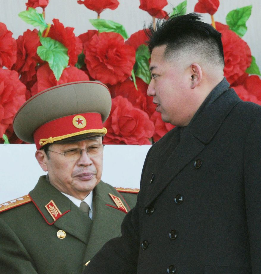 Family: North Korean leader Kim Jong-un was once close to his uncle Jang Song-thaek, but now has had him executed. (Associated Press)
