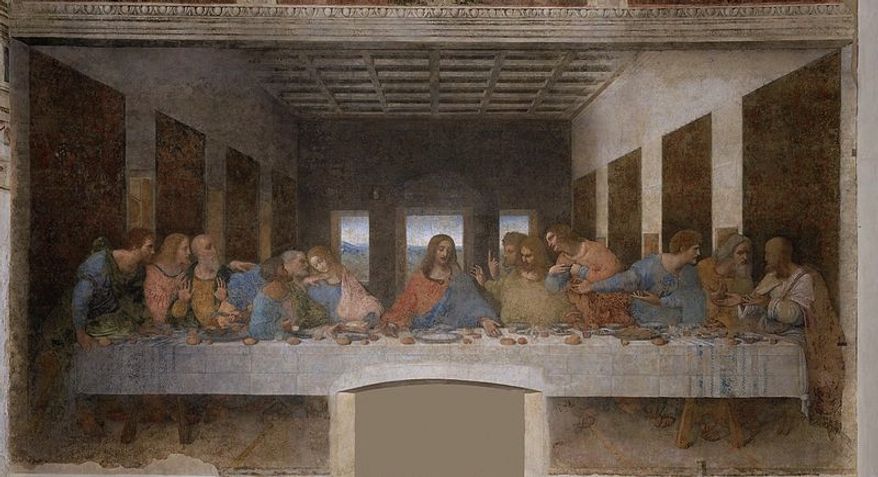 Leonardo DaVinci's "The Last Supper." (Wikimedia Commons)