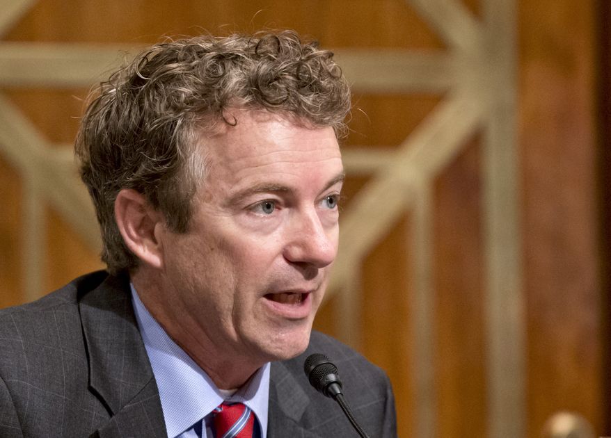 ** FILE ** Sen. Rand Paul, R-Ky. (AP Photo/J. Scott Applewhite, File)