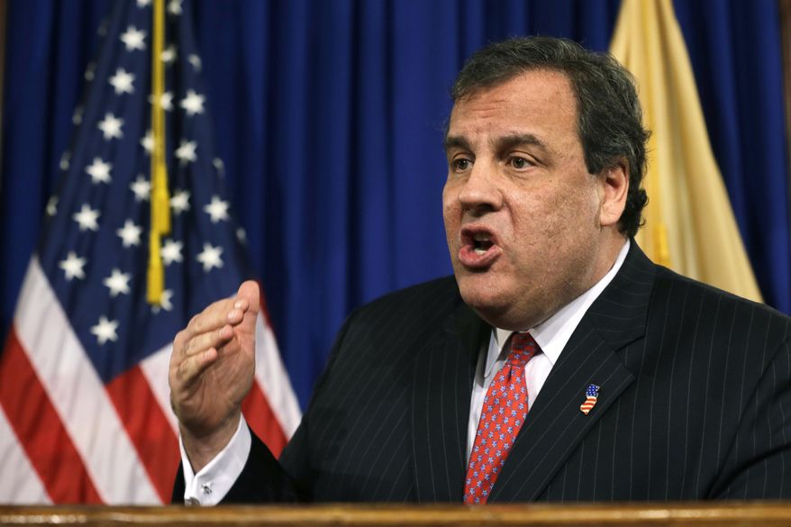 In this Jan. 9, 2014, photo, New Jersey Gov. Chris Christie speaks during a news conference at the Statehouse in Trenton, N.J. Christie has fired a top aide who engineered political payback against a town mayor, saying she lied. (AP Photo/Mel Evans)