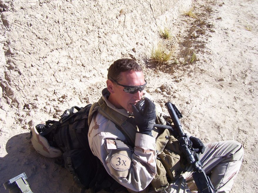 Hands-on experience: Senior Warrant Officer Russton B. Kramer, who has fought in Afghanistan and was awarded the Silver Star for his bravery for action in Iraq, says of the Army's standard-issue M4 carbine, "The reliability is not there."