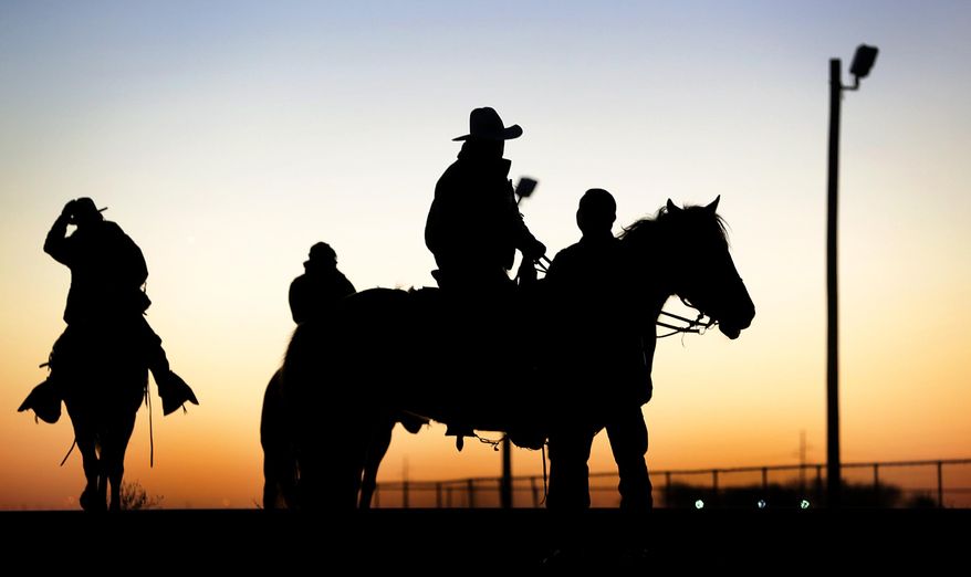 ** FILE ** Customs and Border Protection agents discuss a search for undocumented immigrants Thursday, Jan. 16, 2014, in the Rio Grande Valley. (AP Photo/San Antonio Express-News, Bob Owen)