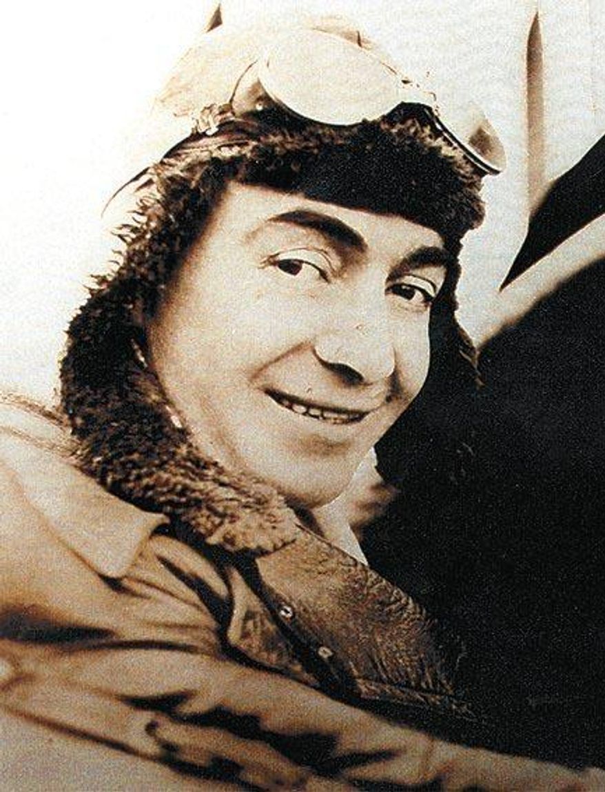 This undated photo provided by Nevada Historical Society, shows William Francis Blanchfield. Ninety years after his death in a fiery Reno plane crash, William Blanchfield is being remembered on two continents. In County Cork in Ireland, a float in Monday, March 17, 2014, St. Patrick's Day Parade will pay tribute Blanchfield, an Irish native and decorated Royal Air Force pilot in World War I. And on Sunday in Reno, the Sons and Daughters of Erin, an Irish heritage group, will continue the tradition of placing a shamrock sent from Ireland on Blanchfield's grave in Mountain View Cemetery. (AP Photo/Nevada Historical Society)