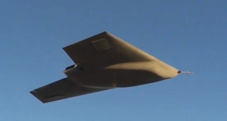 The U.K. has unveiled its newest stealth drone: Taranis. (Reuters TV screenshot)