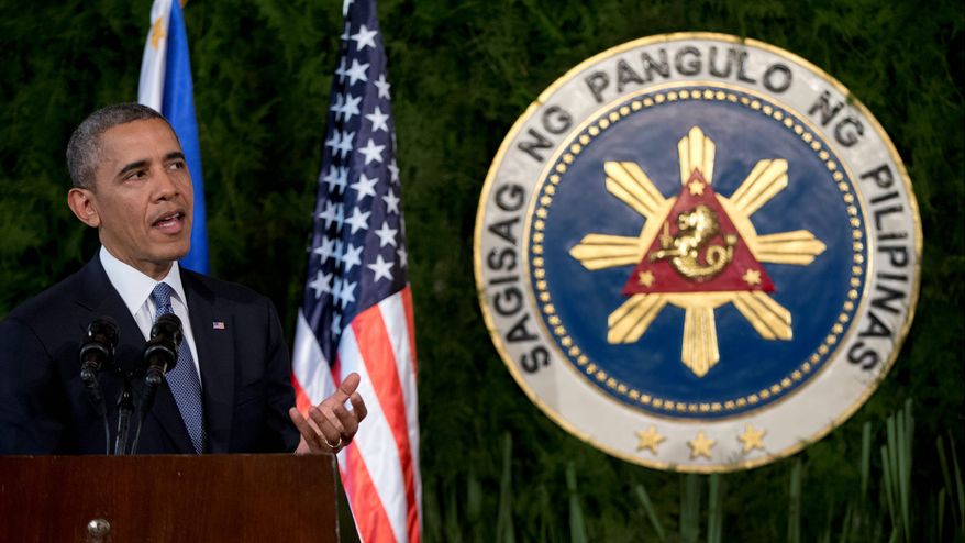 President Obama said he got "all worked up" at a press conference Monday when he was questioned about his administration's foreign policy. (Associated Press)