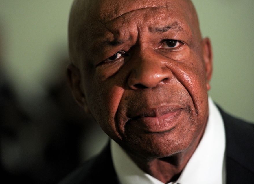 ** FILE ** Rep. Elijah Cummings, Maryland Democrat. (Associated Press)